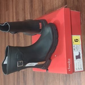Chooka Ladies Rain Boots Black - Size 6 - Brand New